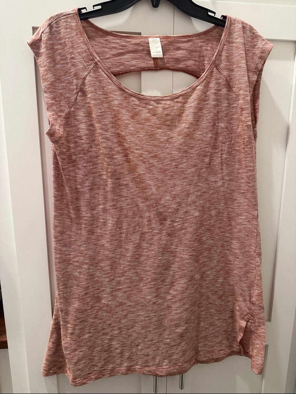 Prana Heathered Rust Scoop Neck Swim Coverup